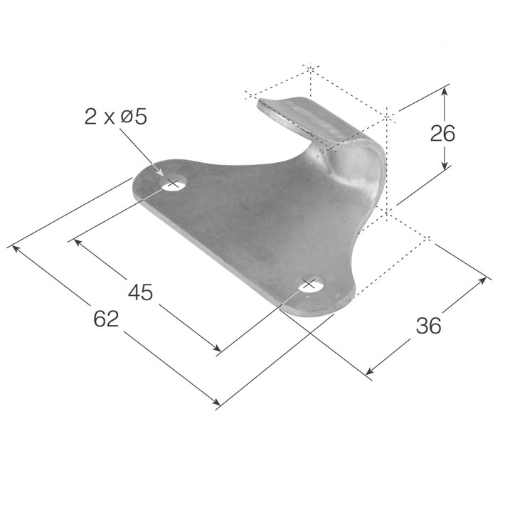 ECHARTE GH-2 PRECINTO GANCHO CORAZÓN CINCADO