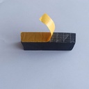 GOMA TERMOFLEX EPDM 130 kg/m3 NEGRO 25x20 mm ADHESIVA (m)