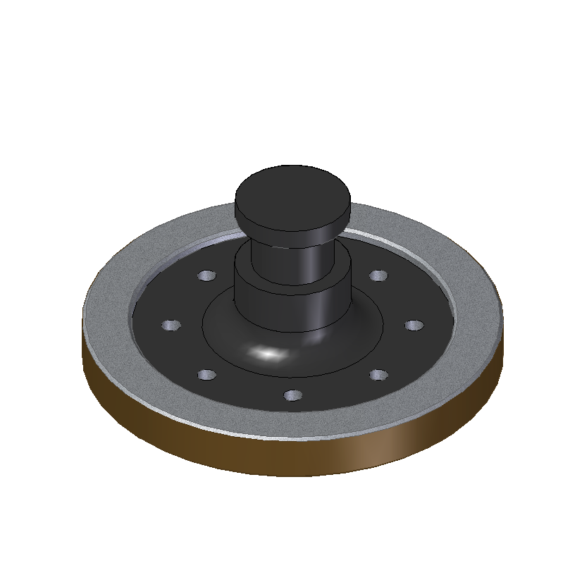 OMS (HAACON) KP 2108-A KING PIN 2" + PLATO PLACA 8 mm