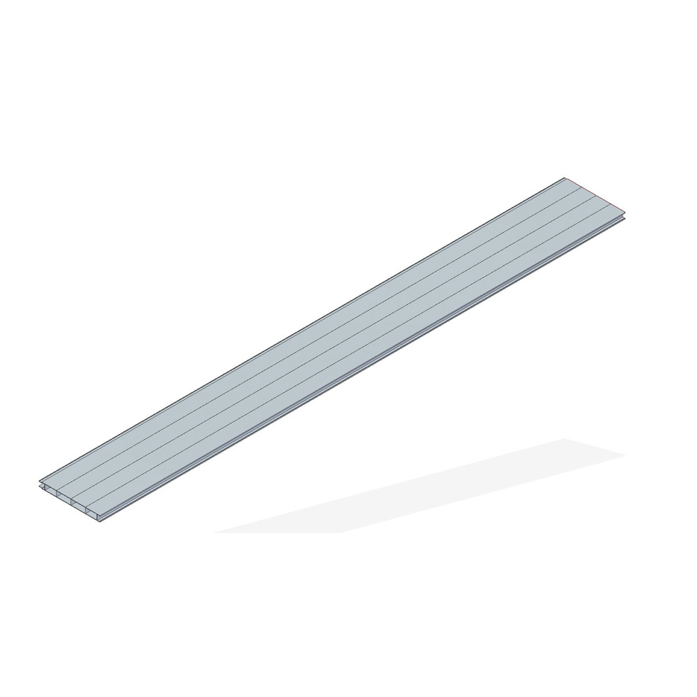 ALITE-PANEL300 PANEL LATERAL BAÑERA 300x30x2,25/1,85 mm RAYADO A 75 mm AL6005 T6 4,2144 kg/m (m) - 4179