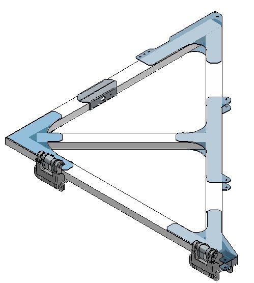 TMA SET WING 01 FELT FRONT (WING + HINGES + AXLES)