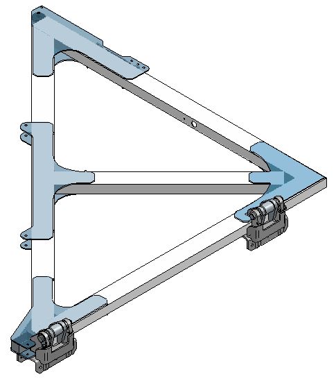 TMA SET WING 01 LEFT BACK (WING + HINGES + AXLES)