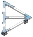 TMA SET WING 01 LEFT BACK (WING + HINGES + AXLES)