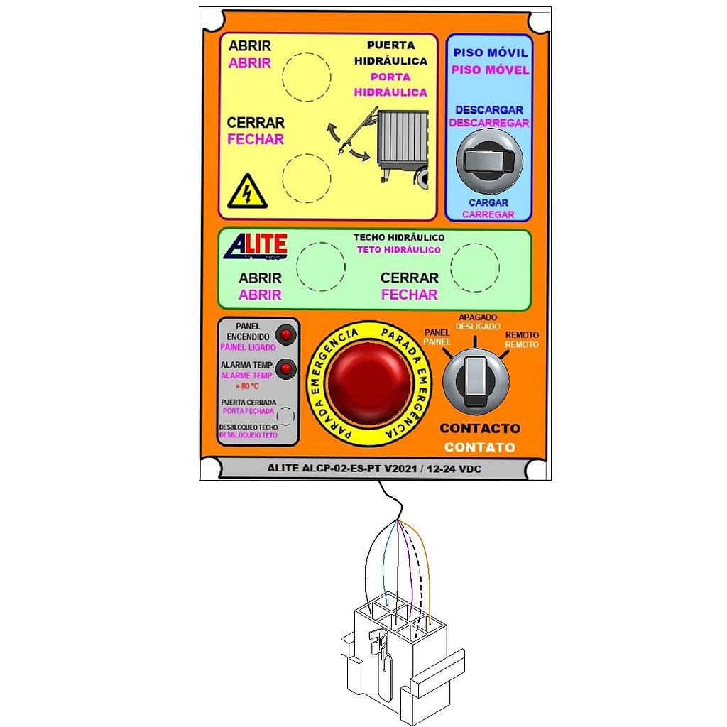 PANEL PLACA BOTONERA ALITE PISO MÓVIL STD V2021 ES-PT