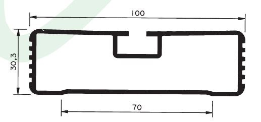 PERFIL RECTO SALVACICLISTAS L 3.183 mm