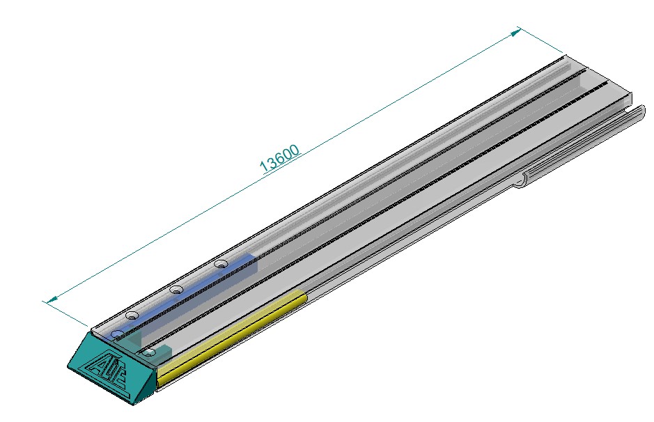 LÁMINA GRUPO 1 SEMIESTANCA L 13.600 mm + MEC. + CUÑA + JUNQUILLO ESTRUCTURA VIRTO