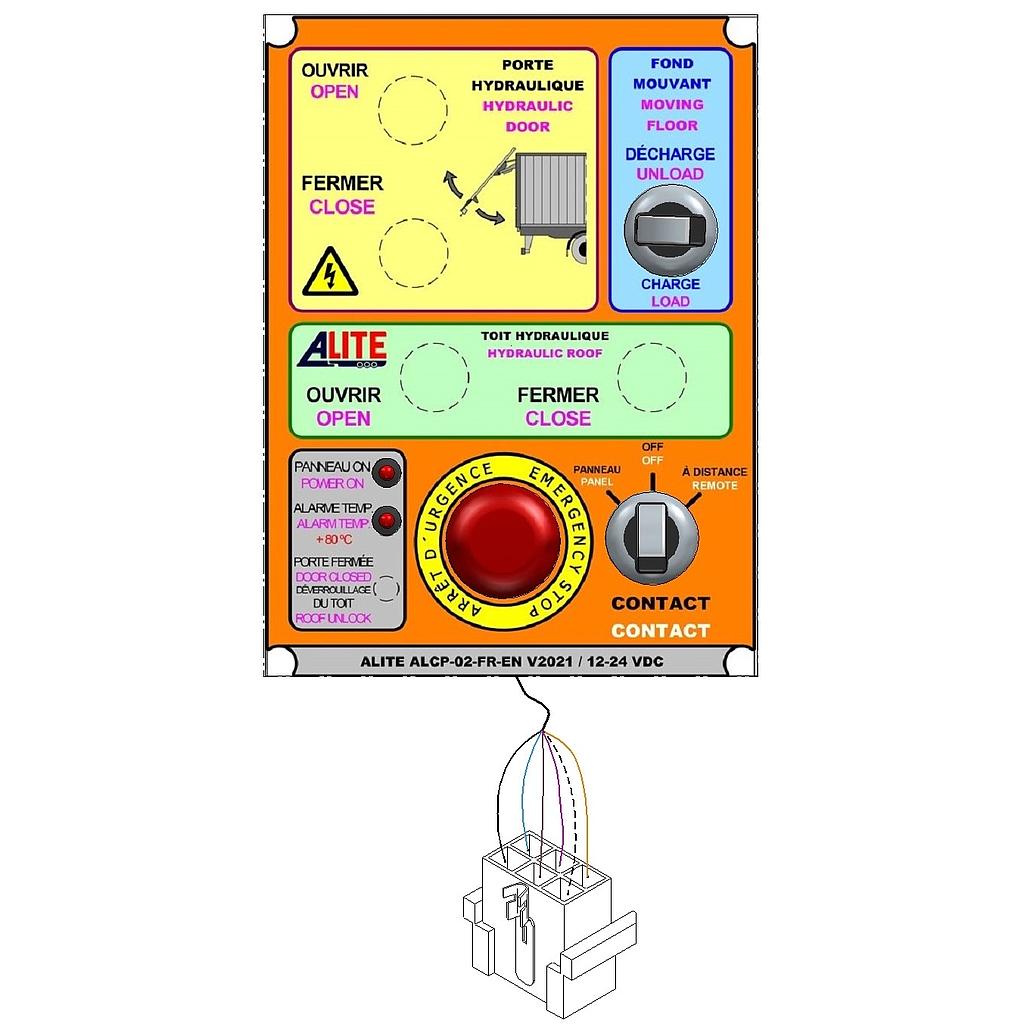 PANEL PLACA BOTONERA ALITE PISO MÓVIL STD V2021 FR-EN