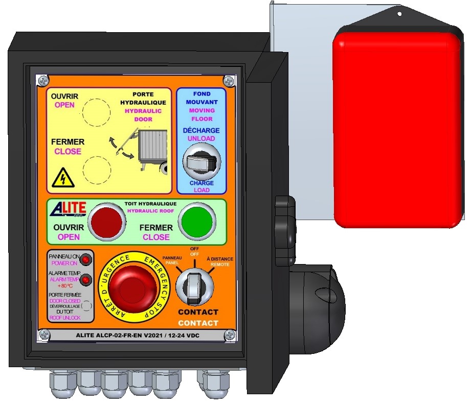 COMPLETE ELECTRIC CONTROL BOX ASSEMBLY MF ALITE STD + TH + WIRE CONTROL + WIRELESS CONTROL FR-EN