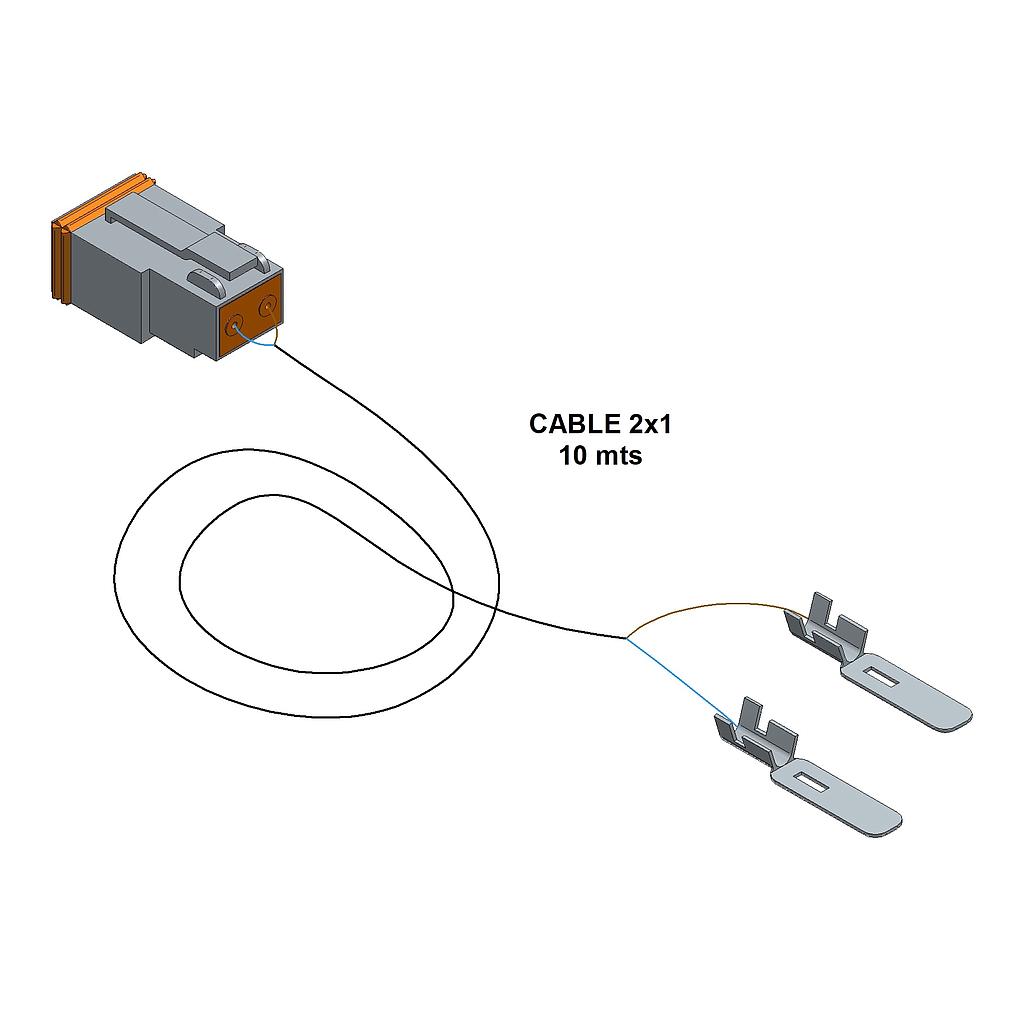 CABLE 2x1 INTERCONEXIÓN CUADRO CONTROL PM - VÁLVULA CARGA-DESCARGA (10 m)