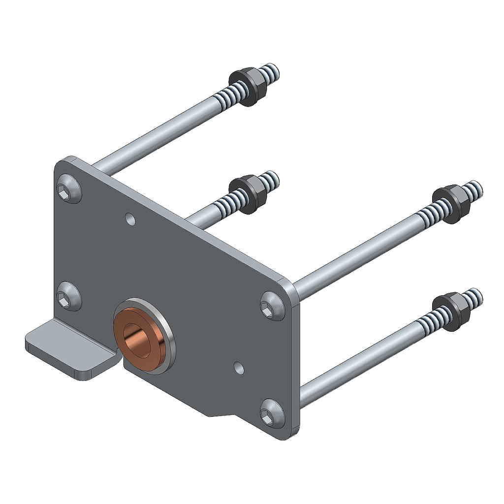  BASE FIJA BAYONETA GIRATORIA INOX. DRCHA. 