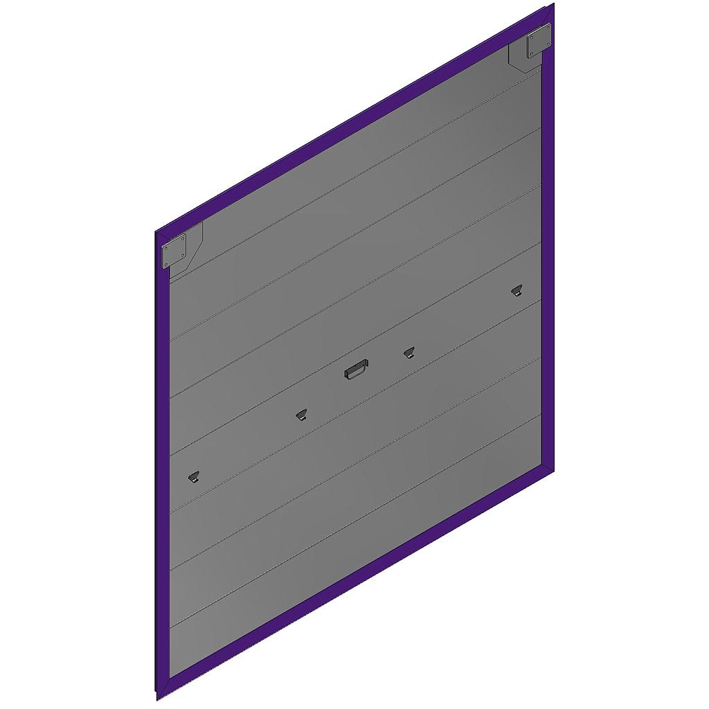 PANEL ALUMINIO COMPLETO FRONTAL BARREDOR L=2.450 mm