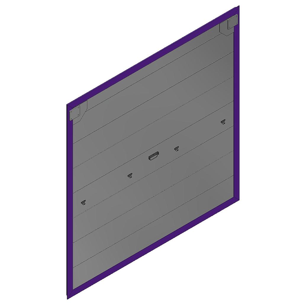  PANEL ALUMINIO COMPLETO FRONTAL BARREDOR L=2.350 mm 