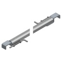 ARQUILLO ALU ANOD. NEGRO RECTO TIPO CIERRE GANADERO PASAMANOS 75 mm 