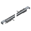 ARQUILLO ALU ANOD. NEGRO RECTO TIPO CIERRE GANADERO PASAMANOS 85 mm 