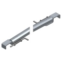 ARQUILLO ALU ANOD. NEGRO PUNTO 50 mm TIPO CIERRE GANADERO PASAMANOS 85 mm 