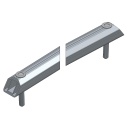 ARQUILLO ALU ANOD. PUNTO 50 mm TIPO SOBRE PASAMANOS 50 mm 