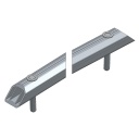  ARQUILLO ALU ANOD. NEGRO PUNTO 50 mm TIPO SOBRE PASAMANOS 85 mm 