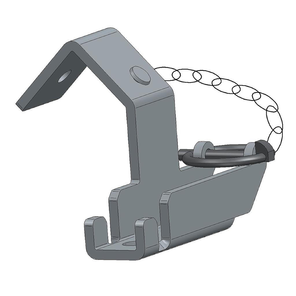 CONJUNTO SOPORTE AL PARA PÉRTIGA D1/2" CON FIJACIÓN EN SOPORTE SALVACICLISTA 