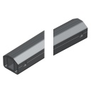 ARQUILLO ALU ANOD. NEGRO PUNTO 50 mm TIPO ECO-LIGHT PASAMANOS 50 mm 