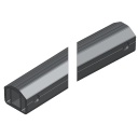 ARQUILLO ALU ANOD. NEGRO PUNTO 50 mm TIPO ECO-LIGHT PASAMANOS 75 mm 