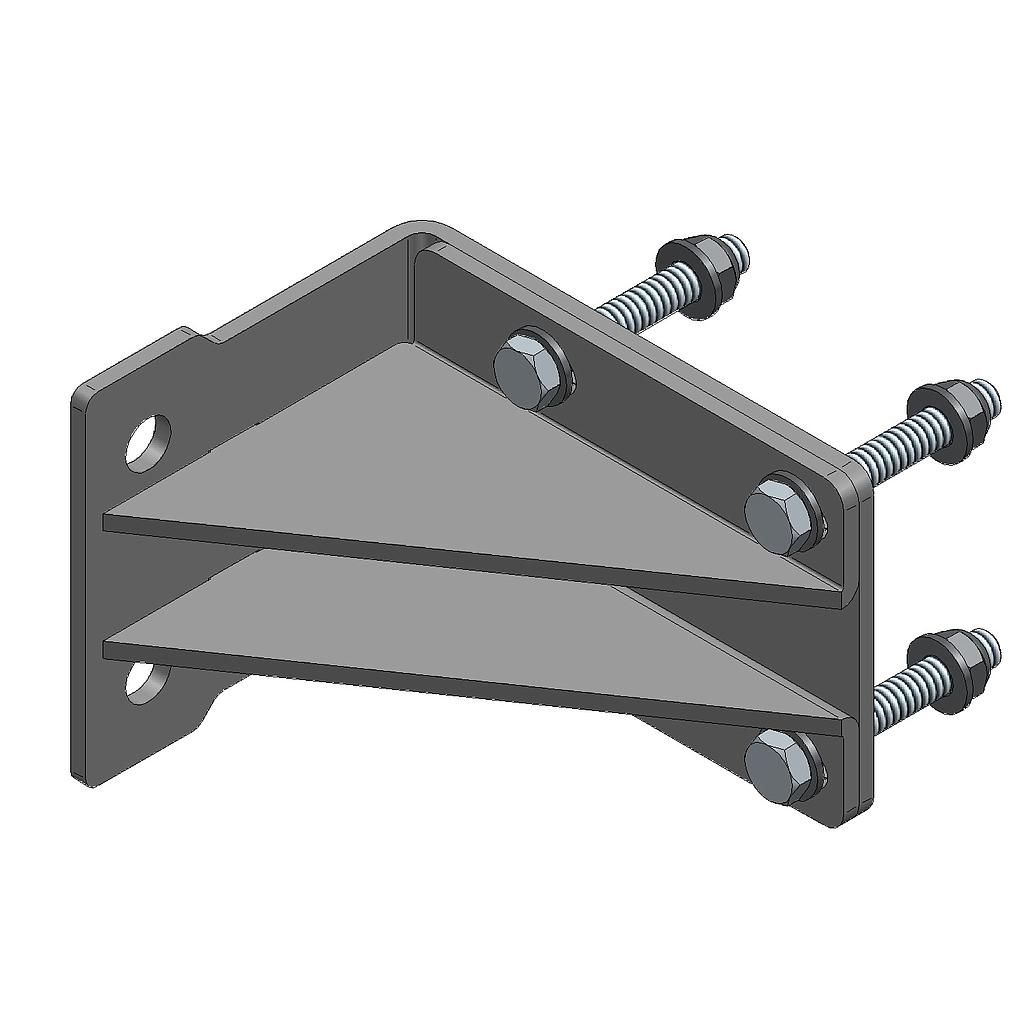 CONJUNTO SOPORTE ESCUADRA DE ALUMINIO PARA PANEL FRONTAL BARREDOR AL ALITE V2022