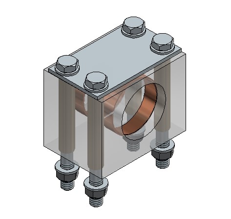 PISO MÓVIL ALITE LP ESTANCO BLOQUE GÚIA DELRIN MACIZO D75 115 x 100  + CINTA GUÍA + KIT FIJACIÓN (1Ud)