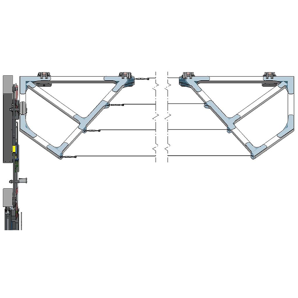 KIT CONJUNTO CABLES-TENSORES-POLEAS TMA LADO DERECHO (+ ELEMENTOS MONTAJE)