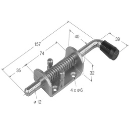 [008-002-026] ECHARTE 0910 CERROJO ANCLAJE DOBLE CG-7 ZN