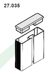 [009-001-135] FRANCO ATR8827035 TAPÓN RECTO PERFIL AL SALVACICLISTAS