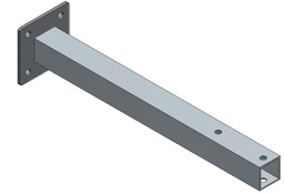 [009-001-152] SOPORTE ATORNILLABLE SALVA CICLISTA ALITE 50x50x3 mm L 550 mm