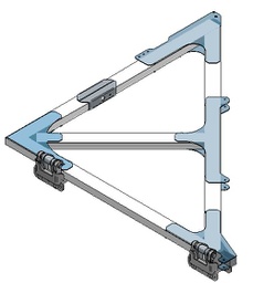 [009-003-8-2-530] TMA SET WING 01 FELT FRONT (WING + HINGES + AXLES)