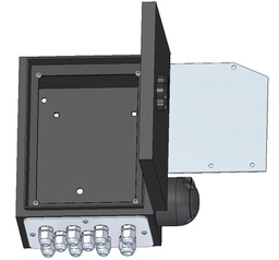 [013-010-05-001] ARMARIO CUADRO CONTROL ALITE + PRENSAESTOPAS + BASE 7P + PLACA SOPORTE RADIOMANDO