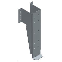 [041-003-138] SOPORTE EXTINTOR AL MONTAJE VERTICAL EN PIE APOYO