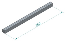 [150-01-500-10-251] VARILLA LÁMINA SEMIESTANCA ESTRUCTURA VIRTO