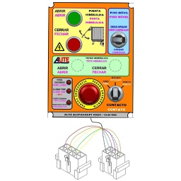 [013-010-07-003-ES-PT] PANEL PLACA BOTONERA ALITE PISO MÓVIL STD + PUERTA HIDRÁULICA V2021 ES-PT