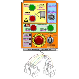 [013-010-07-004-ES-PT] PANEL PLACA BOTONERA ALITE PISO MÓVIL STD + TECHO HIDRÁULICO + PUERTA HIDRÁULICA V2021 ES-PT