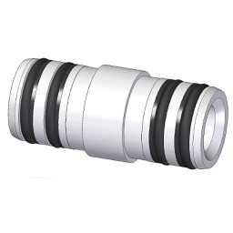 [002-004-C-2-003] TUBO UNIÓN CILINDROS PM ALITE CABEZA D22 L=53 mm + JUNTAS TÓRICAS C/ANILLOS