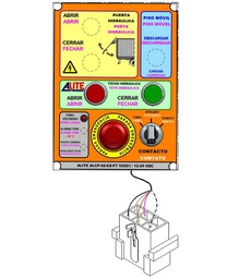 [013-010-07-101-ES-PT] PANEL PLACA BOTONERA ALITE TECHO HIDRÁULICO ES-PT