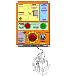 [013-010-07-101-FR-EN]  PANEL PLACA BOTONERA ALITE TECHO HIDRÁULICO FR-EN 