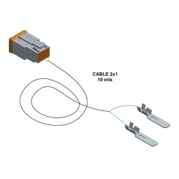 [013-010-15-010] CABLE 2x1 INTERCONEXIÓN CUADRO CONTROL PM - VÁLVULA CARGA-DESCARGA (10 m)