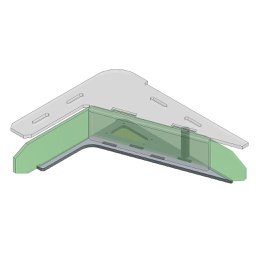 [009-003-2-181] ESCUADRA DE REFUERZO INTERIOR FRONTAL IZQDA. V2021 PASAMANOS A=75 mm