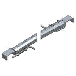 [009-011-2-118] ARQUILLO ALU ANOD. NEGRO PUNTO 50 mm TIPO CIERRE GANADERO PASAMANOS 85 mm 