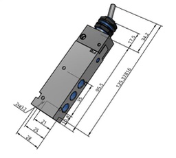 [022-003-101] N SMC VALVULA PALANCA BIESTABLE 5-2 1/8&quot; FRONT EVZM550F0108