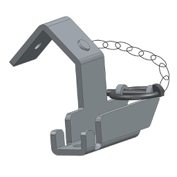 [009-003-2-207] CONJUNTO SOPORTE AL PARA PÉRTIGA D1/2" CON FIJACIÓN EN SOPORTE SALVACICLISTA 