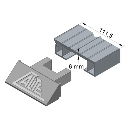 [029-022-001-01]  LÁMINA GRUPO 1 PISO MÓVIL ALITE-CARGO 21 + CUÑA AL + JUNQUILLO, d.e.e=112 mm, e=6 mm, L=13.215 mm, Pp=38,50 kg (PERFIL AL 031-002-076 L=13.175 mm) 