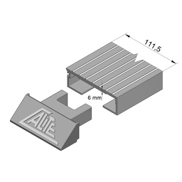 [029-022-002-10] LÁMINA GRUPO 1 PISO MÓVIL ALITE-CARGO 21 LIGHT + CUÑA AL + JUNQUILLO, d.e.e=112 mm, e=6 mm, L=13.215 mm, Pp=35,4 kg (PERFIL AL 031-008-004 L=13.175 mm)