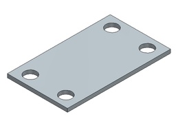 [041-005-051] TAPA AL=4 mm BLOQUE GUÍA DELRÍN PISO MÓVIL ALITE LP ESTANCO